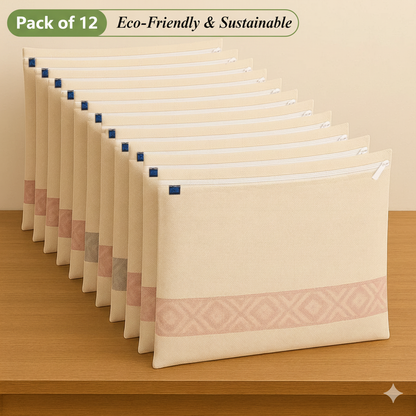 Premium Cotton Sarees Cover With Zip